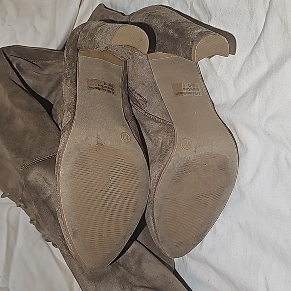 Wild Diva Tall Taupe Boot - Picture 9 of 13